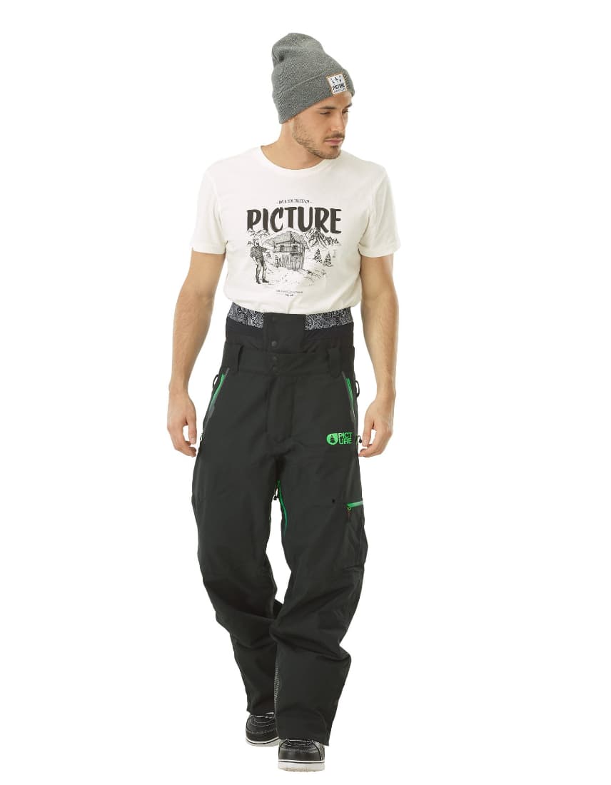 Track sínadrág fekete modellen szemből