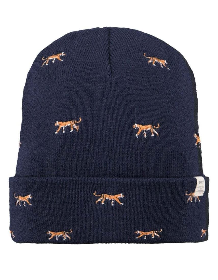 Vinson Beanie sötétkék színben, tigris hímzéssel