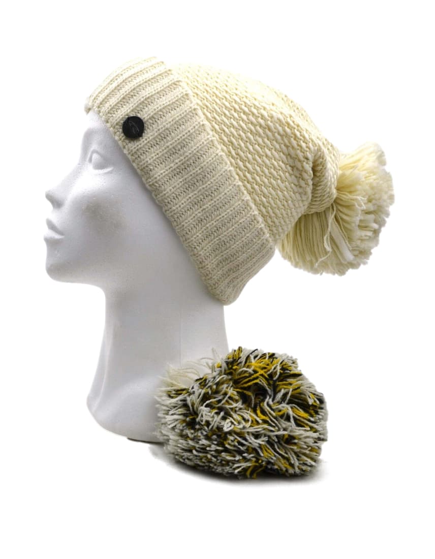 Chunkie bojtos sapka fehér bábún, cseélhető bojttal