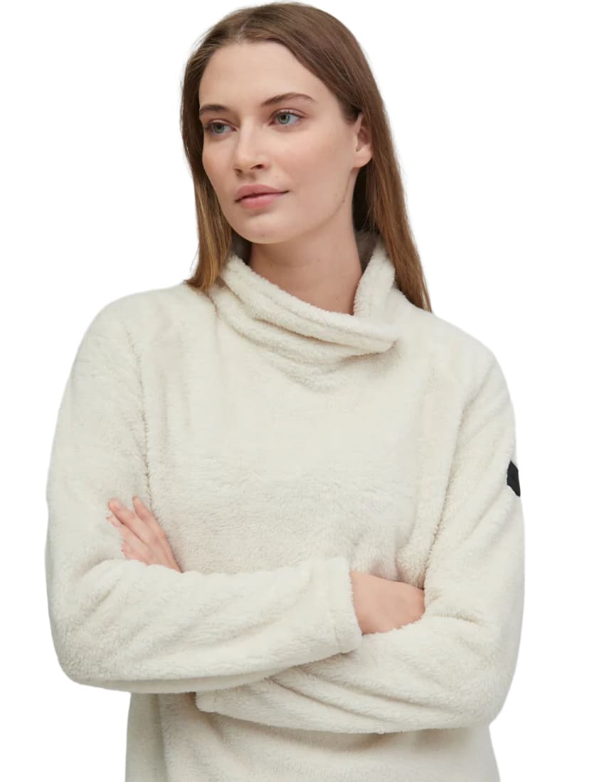 Hazel Fleece női pulóver modellen, közeli