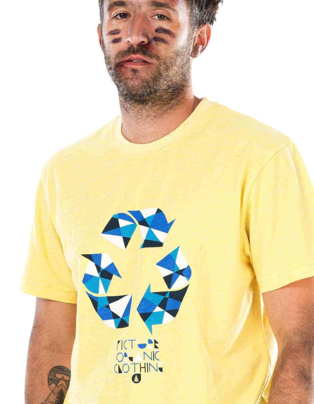 Recycled póló sárga